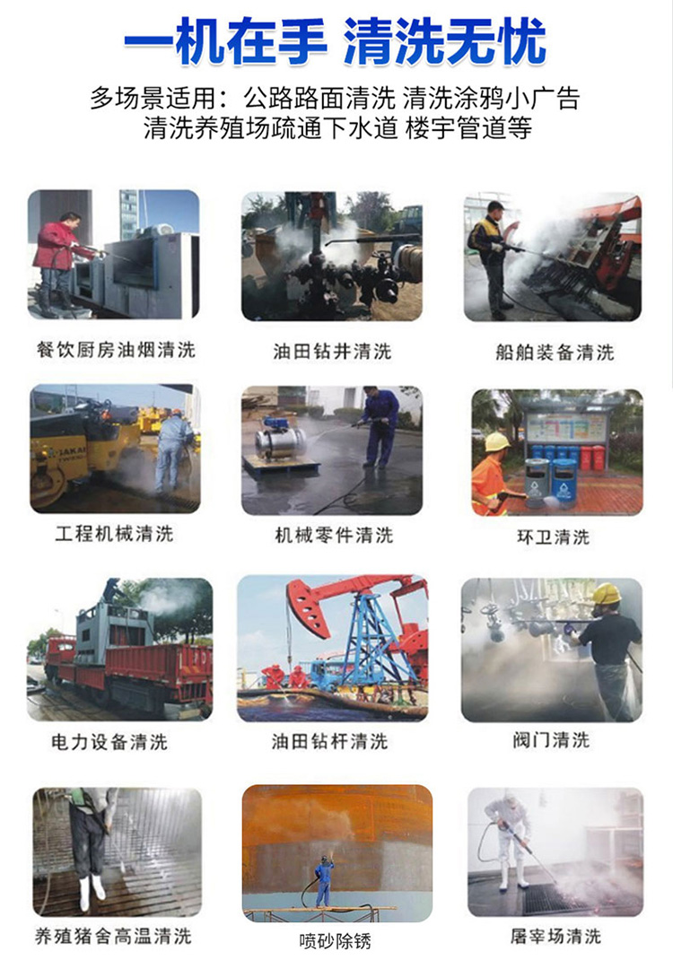 超高压清洗机用途